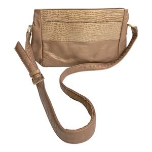 VTG SAS Brown/ Bronze
LEATHER Adjustable
CROSSBODY w/ Croc Trim
Shoulder Bag